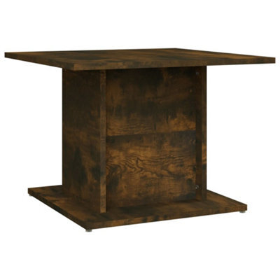 Berkfield Sturdy Coffee Table Smoked Oak 55.5X55.5X40 Cm Engineered Wood - image 1