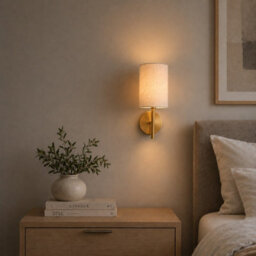 Auraglow Omniance Calista Rechargeable Wireless Wall Light With Remote - Satin Brass - 1 Lamp, 1 Light Source, 1 Remote - thumbnail 2