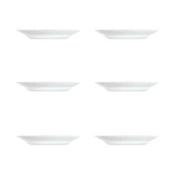 Urbn-Living Urbnliving 4Cm Height Red Glass Decorative Christmas Soup Bowls Set Of 6 - thumbnail 1