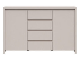 Arte Kaspian 144Cm Sideboard In Cashmere, Modern 2 Door 4 Drawer Storage Cabinet - thumbnail 3
