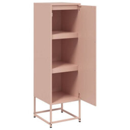 Berkfield Highboard Pink 36X39X123 Cm Steel - thumbnail 9