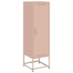 Berkfield Highboard Pink 36X39X123 Cm Steel - thumbnail 2