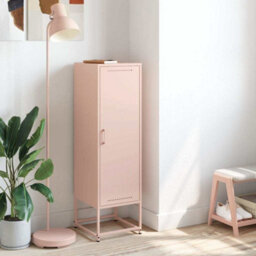 Berkfield Highboard Pink 36X39X123 Cm Steel - thumbnail 3