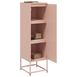 Berkfield Highboard Pink 36X39X123 Cm Steel - thumbnail 5