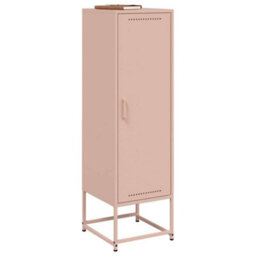 Berkfield Highboard Pink 36X39X123 Cm Steel - thumbnail 4
