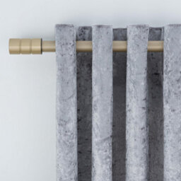 A.unique Home Plain Barrel Metal Extendable Curtain Pole With Rings And Fittings (25/28mm) - Matte Gold, 70Cm - 120Cm  Approx - thumbnail 4