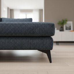 Abakus Direct Venice Corner Sofa In Light Blue Right Facing With Deep Seats And Extra-Wide Padded Arms - thumbnail 9