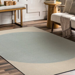 RugsX Flux 461.10.ae500 Wool Carpet Osta - Geometric, Structural, Loft Blue Cream 240X340 Cm - thumbnail 1