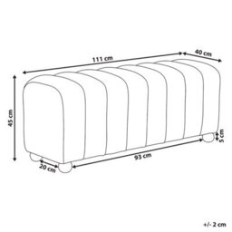 Wyld And Coco Golden Brown Boucle Bed Bench With Wooden Legs, 111 X 40 X 45 Cm - thumbnail 4