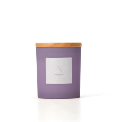 Aroma Naturals Frosted Decadence Glass Candle - Lemon & Lavender Scent - image 1
