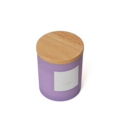 Aroma Naturals Frosted Decadence Glass Candle - Lemon & Lavender Scent - thumbnail 4