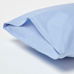 Homescapes Blue Cotton Kids Pillowcases 40 X 60 Cm 200 Thread Count, 2 Pack - thumbnail 2