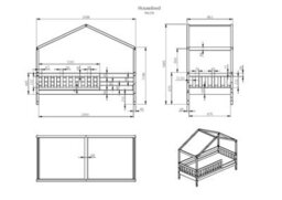 Flair Noomi Froya Evolutionary Wooden House Bed - White - thumbnail 5