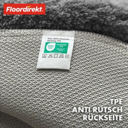 Floordirekt Sky Round Microfibre Bath Mat Soft 30mm Pile Non Slip Washable Bathroom Rug Dark Grey 95 X 95 X 3 Cm - thumbnail 4