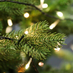 Dellonda Pre-Lit 5Ft Hinged Christmas Tree, Warm White Led Lights & Pe/pvc Tips - thumbnail 7