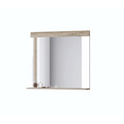 Arte Toledo 04 Hallway Framed Mirror In Oak San Remo - W830mm H720mm D100mm, Stylish And Sophisticated