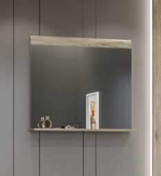 Arte Toledo 04 Hallway Framed Mirror In Oak San Remo - W830mm H720mm D100mm, Stylish And Sophisticated - thumbnail 3