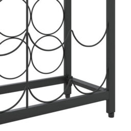 Walplus Wine Rack For 45 Bottles Black 54X18X100 Cm Wrought Iron - thumbnail 6