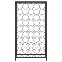 Walplus Wine Rack For 45 Bottles Black 54X18X100 Cm Wrought Iron - thumbnail 3