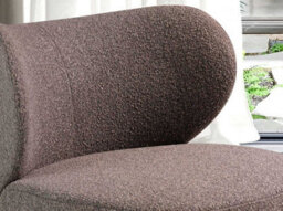 Angel Cerda Stylish Brown Fabric Armchair For Modern Interiors - thumbnail 4