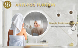Probaty Bathrooms 600mm Round 3 Colors Led Mirror With Bluetooth,anti-Fog Touch Sensor Backlit Illuminated Wall Mirror - thumbnail 6
