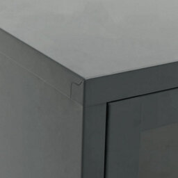 Walplus Tv Cabinet Anthracite 105X35X52 Cm Steel And Glass - thumbnail 8