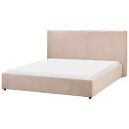 Beliani Bed Boucle Lavaur 160 X 200 Cm (Eu King Size) Taupe - thumbnail 4