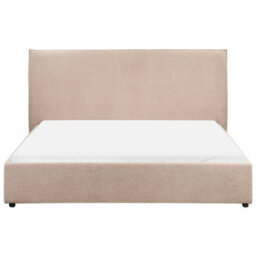 Beliani Bed Boucle Lavaur 160 X 200 Cm (Eu King Size) Taupe - thumbnail 5