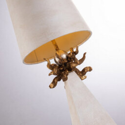 Luminosa Lighting Elstead Leda 1 Light Table Lamp Cream, E27 - thumbnail 5