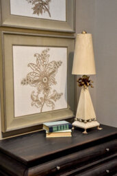 Luminosa Lighting Elstead Leda 1 Light Table Lamp Cream, E27 - thumbnail 2