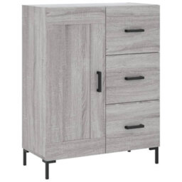 Berkfield Highboard Grey Sonoma 69.5X34X180 Cm Engineered Wood - thumbnail 7