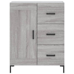 Berkfield Highboard Grey Sonoma 69.5X34X180 Cm Engineered Wood - thumbnail 8