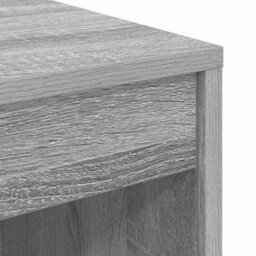 Berkfield Writing Desk Grey Sonoma Particle Board 70 X 40 X 76 Cm Simple - thumbnail 7
