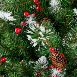 So 180Cm Lisbon Pine Tree, Hard Needle Mix With Pvc, 535 Tips, 48Pcs Berries And Cones - thumbnail 3