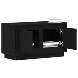 Walplus Tv Cabinet Black Oak 80 X 35 X 45 Cm Engineered Wood - thumbnail 3