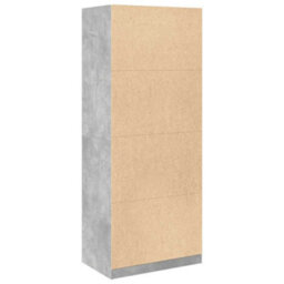 Vidaxl Wardrobe Concrete Grey 80X50X200 Cm Engineered Wood - thumbnail 7