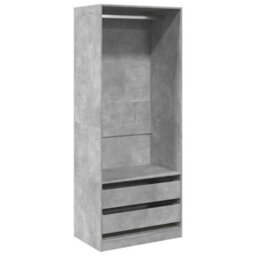 Vidaxl Wardrobe Concrete Grey 80X50X200 Cm Engineered Wood - thumbnail 2