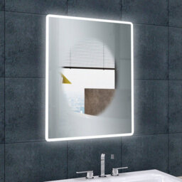 Plum&clay Jet Led Bathroom Mirror With Bluetooth Speakers & Shaver Socket (H)40Cm (W)80Cm - thumbnail 3
