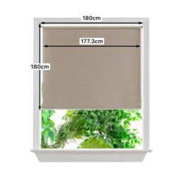 GoodHome Iwerne Corded Beige Blackout & Thermal Roller Blind (W)180Cm (L)180Cm - thumbnail 7