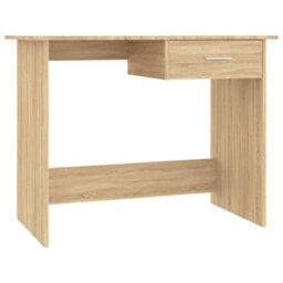 Berkfield Modern Desk Sonoma Oak 100X50X76 Cm Engineered Wood
