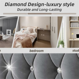 Abrihome 3Ft Single Bed 90X190Cm With Trundle, Daybed Single Upholstered Bed Sofa Bed With Usb &type C Charging Sations, Velvet ,grey - thumbnail 5