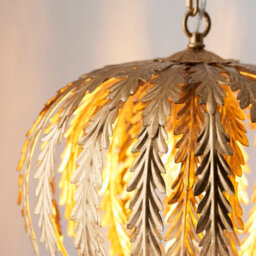 Luminosa Lighting Luminosa Delphine Decorative Gold Layered Leaf Ceiling Pendant Light - thumbnail 6