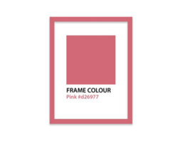 A5 Pink Picture Frame With Mount For A6 (10.5 X 14.8Cm - 4.1 X 5.8In) Poster, Photo, Artwork, Or Print. - thumbnail 3