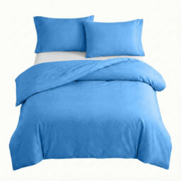 Ameha Duvet 13.5 Tog With Light Blue Duvet Cover & Matching Pillowcases, Breathable, Bedding Set, Super King 260X220Cm - thumbnail 5