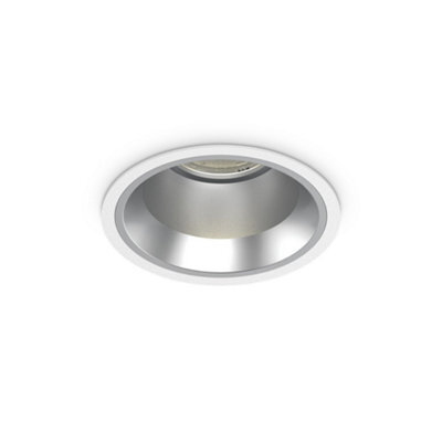 Ideal Lux Off Round Recessed Downlight White, 3000K, 28W - image 1