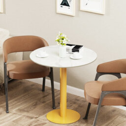 Artloge 76X78Cm Round Sintered Stone Dining Table Breakfast Kitchen Living Room Cafe Bar Furniture - thumbnail 6