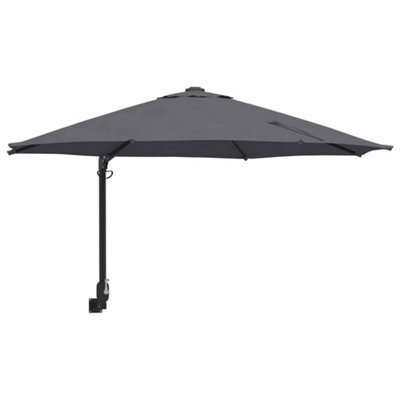 Berkfield Modern Garden Parasol Anthracite, Black 248 X 248 X 148 Cm - image 1