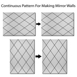 Belofay 50X70Cm Rectangular Clear Wall Mirror Interiors Art Deco Glass Design Modern Wall-Mounted Mirrors For Home And Office - thumbnail 6