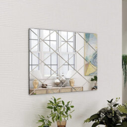 Belofay 50X70Cm Rectangular Clear Wall Mirror Interiors Art Deco Glass Design Modern Wall-Mounted Mirrors For Home And Office - thumbnail 2