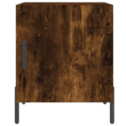 Berkfield Modern Bedside Cabinet Smoked Oak 40X40X50 Cm Engineered Wood - thumbnail 6